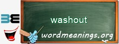 WordMeaning blackboard for washout